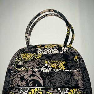 Vera Bradley Floral Quilted Bag in Yellow and Black